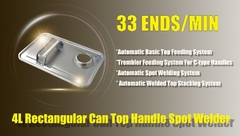 자동 4L 귀 돌기 Welder/ Lid 위 점 용접기 Lid 클립 용접기