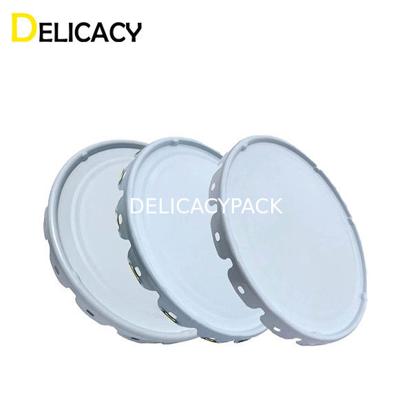 양철 기판 철의 금속은 10L 라운드 산업적 화학 물질 페인트 들통을 위한 LID 할 수있