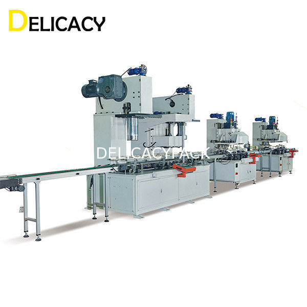 화학 인더스트리얼을 위한 35KW 자동 틴 캔 생산 라인은 들통 제작 할 수있