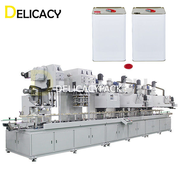 3단계 완전 자동 생산 라인 18L 평방 틴 캔 철 컨테이너