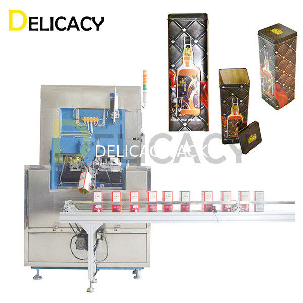 캔 닫기 꿰매기 머신 위스키 포장 캔 상자 직사각형 와인 캔 상자 보리 브리 캔