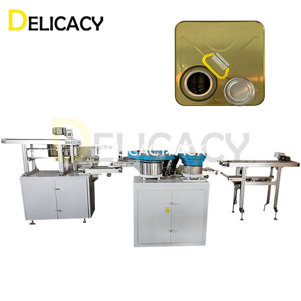 정밀 스팟 용접 기술: 정사각형 캔 상단에 강한 연결을 위해 완전 자동 핸들 스팟 용접기