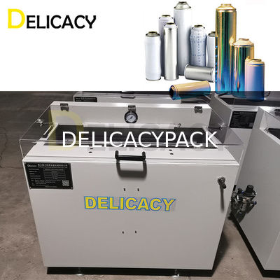 0.1Mpa 공기 압력 에어로졸 캔 누출 감지기 에어로졸 캔 제조 기계 높은 효율